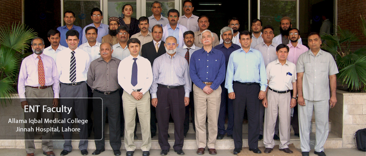 Doctor Rashid Zia and ENT Faculty, AIMC, Jinnah Hospital, Lahore